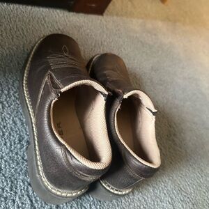 Men's Slip-On Casual Leather Shoes in Dark Brown